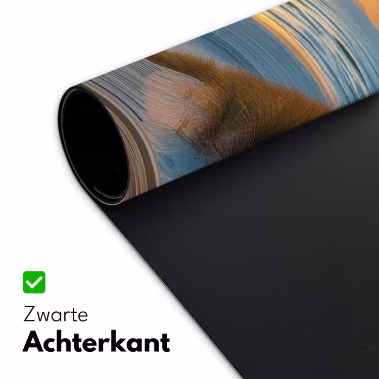 Doorkijk - Strand - Pad - Zonsondergang Muismat XXL klein -sfeer2