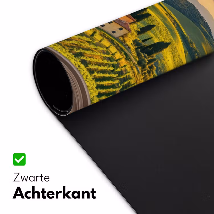 Doorkijk - Toscane - Uitzicht - Landschap - Zomer Muismat XXL klein -sfeer2