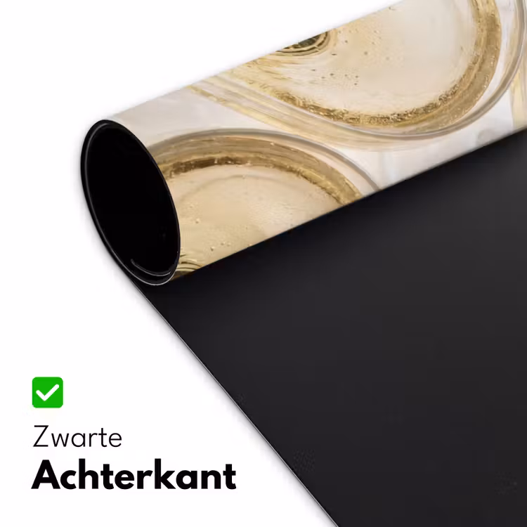 Drank - Glazen - Feest - Goud Muismat XXL klein -sfeer2