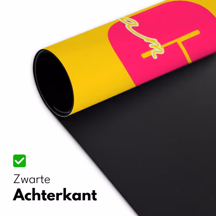 Dream big - Geel - Roze Muismat XXL klein -sfeer2