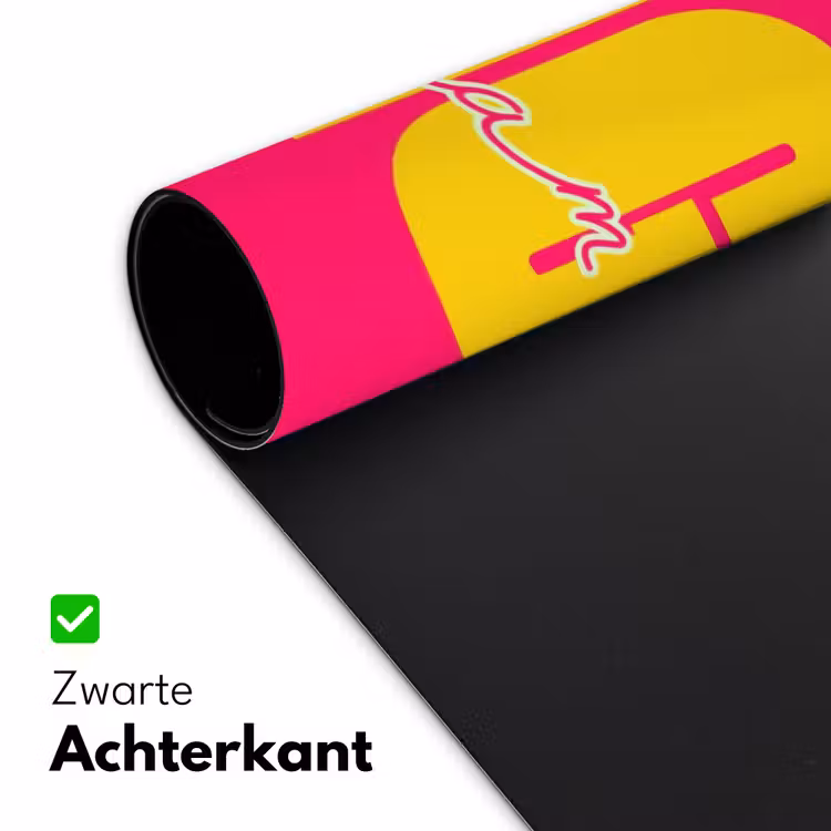 Dream big - Roze - Geel - Minimalistisch Muismat XXL klein -sfeer2