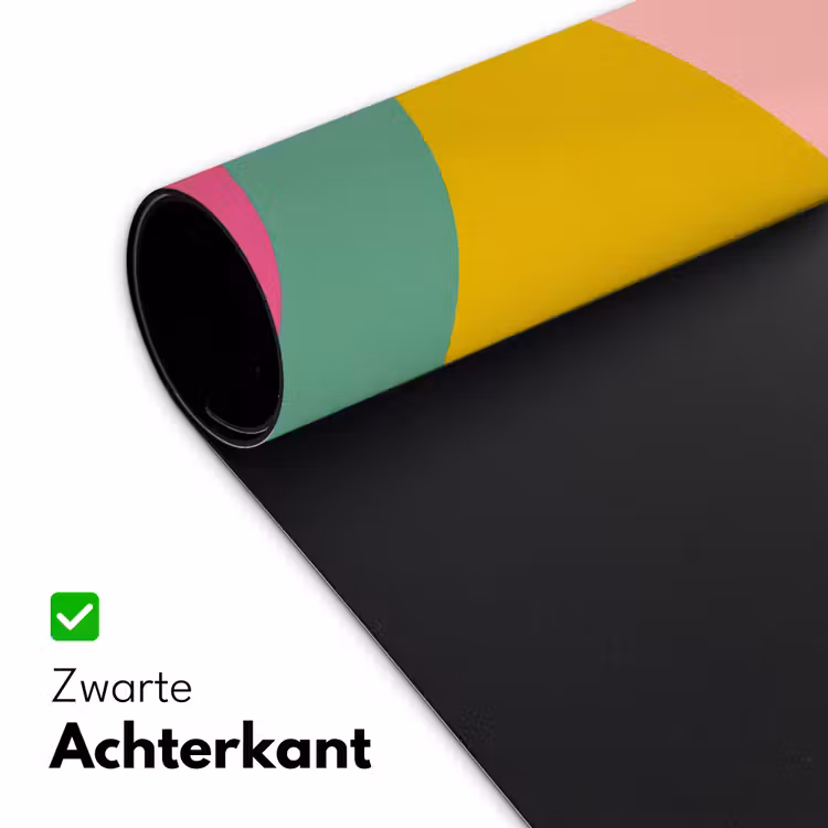 Driehoeken - Kleurrijk - Abstract Muismat XXL klein -sfeer2