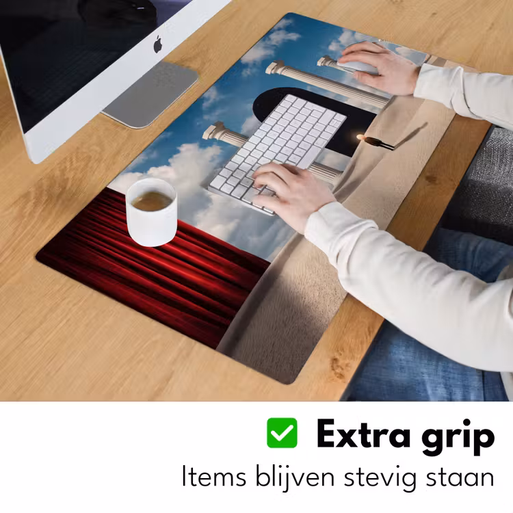 Bureau onderlegger - Droom - Woestijn - Oog - Droom - Woestijn - Oog Muismat XXL klein