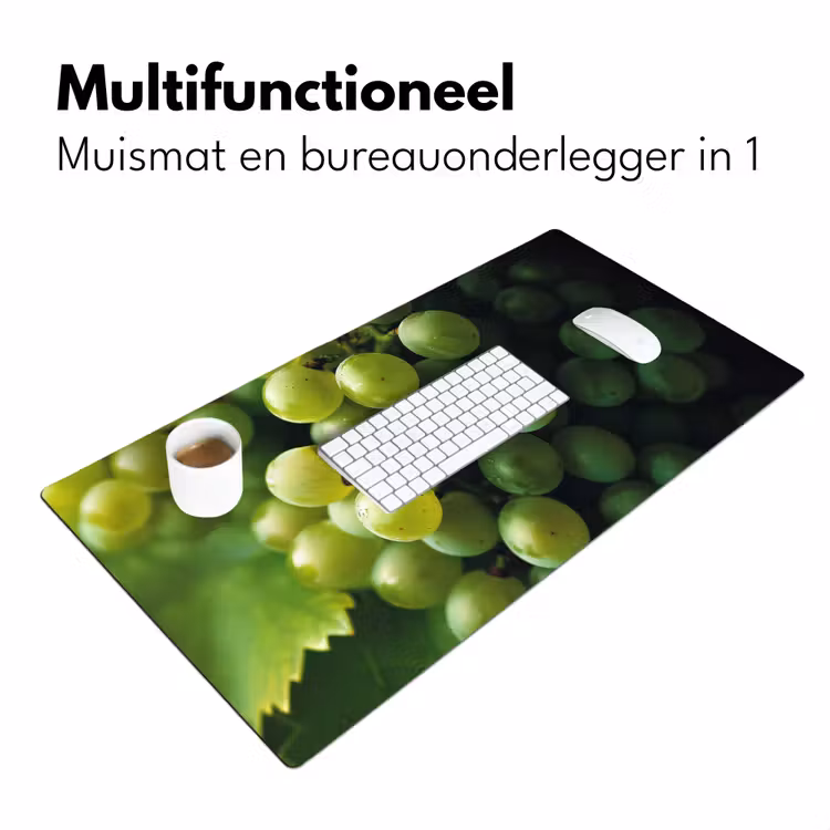 Druiven - Tros - Groen Muismat XXL klein -sfeer4