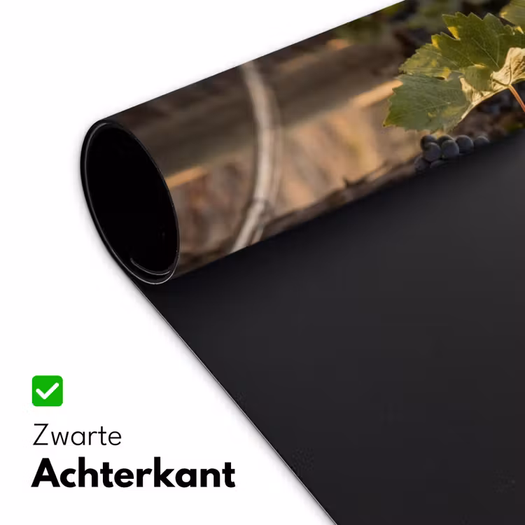 Druiven - Wijngaard - Zonlicht Muismat XXL klein -sfeer2