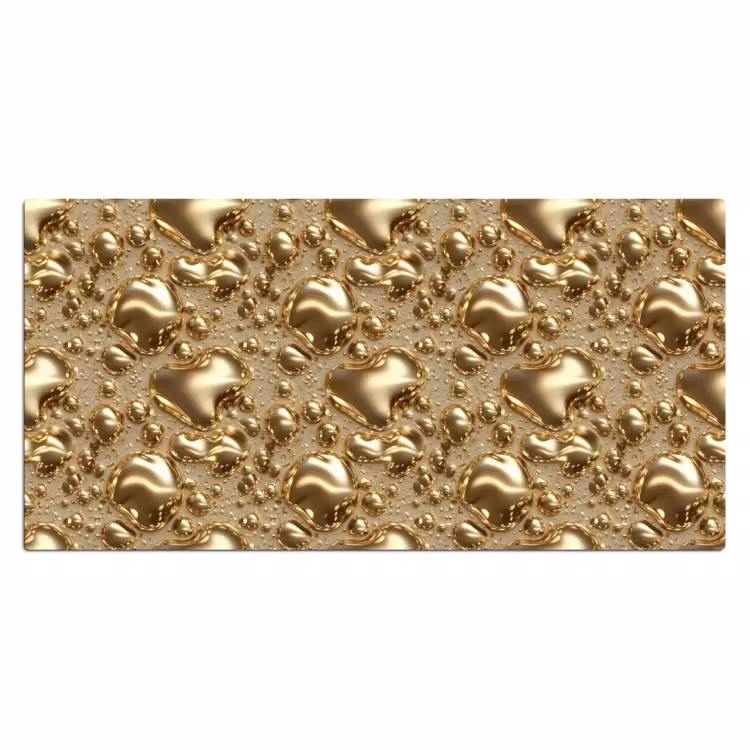 Druppels - Organisch - Goud Muismat XXL klein 681 -3d_leeg