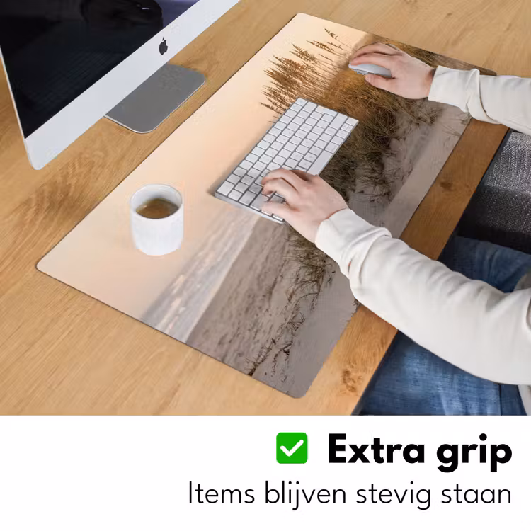 Duinlandschap - Zonsondergang - Strand Muismat XXL klein -sfeer3