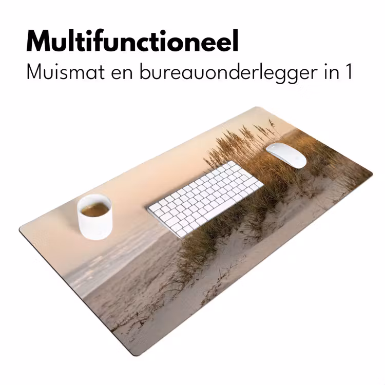 Duinlandschap - Zonsondergang - Strand Muismat XXL klein -sfeer4