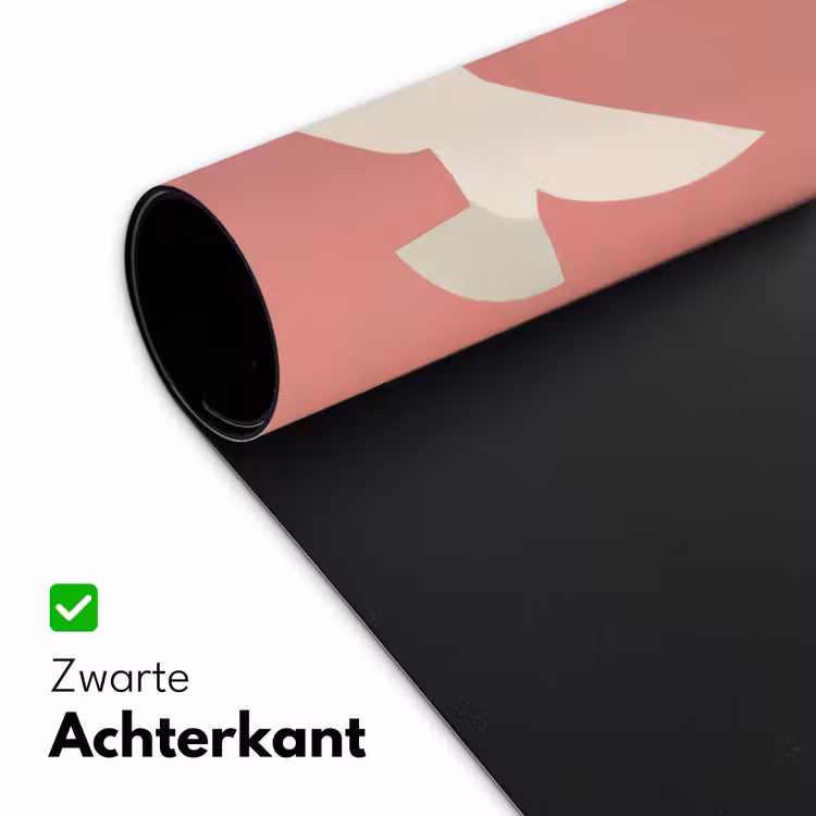 Duiven - Wit - Sierlijk Muismat XXL klein -sfeer2