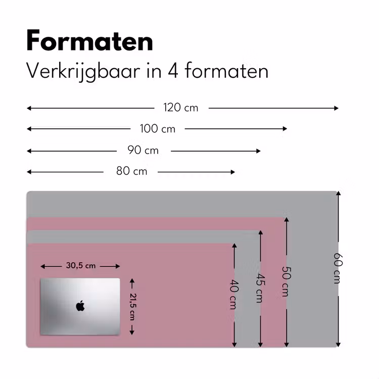Dusty - Mauve - Paars Muismat XXL klein 681 -sfeer5