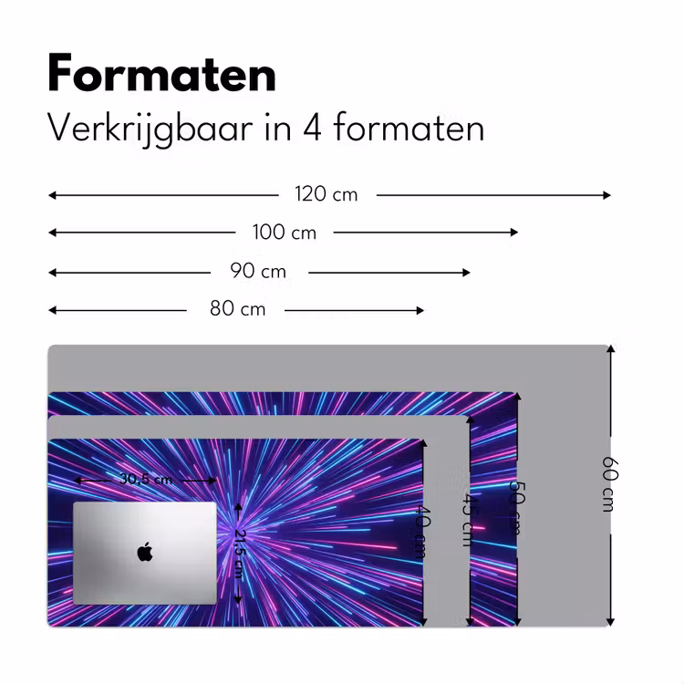 Dynamisch - Ruimte - Kleurrijk Muismat XXL klein -sfeer5