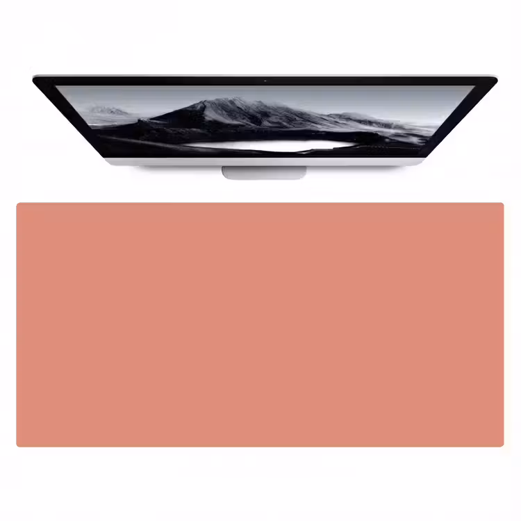 Earthy - Rose - Koraal Muismat XXL klein 681 -zzz3d