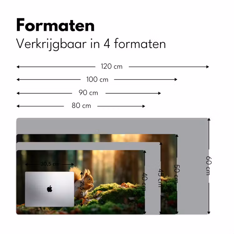 Eekhoorn - Nootje - Gras Muismat XXL klein -sfeer5