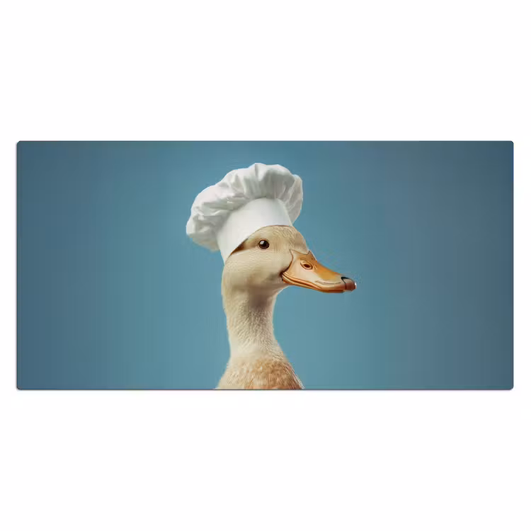 Eend - Koksmuts - Cute - Vogel Muismat XXL klein -3d_leeg