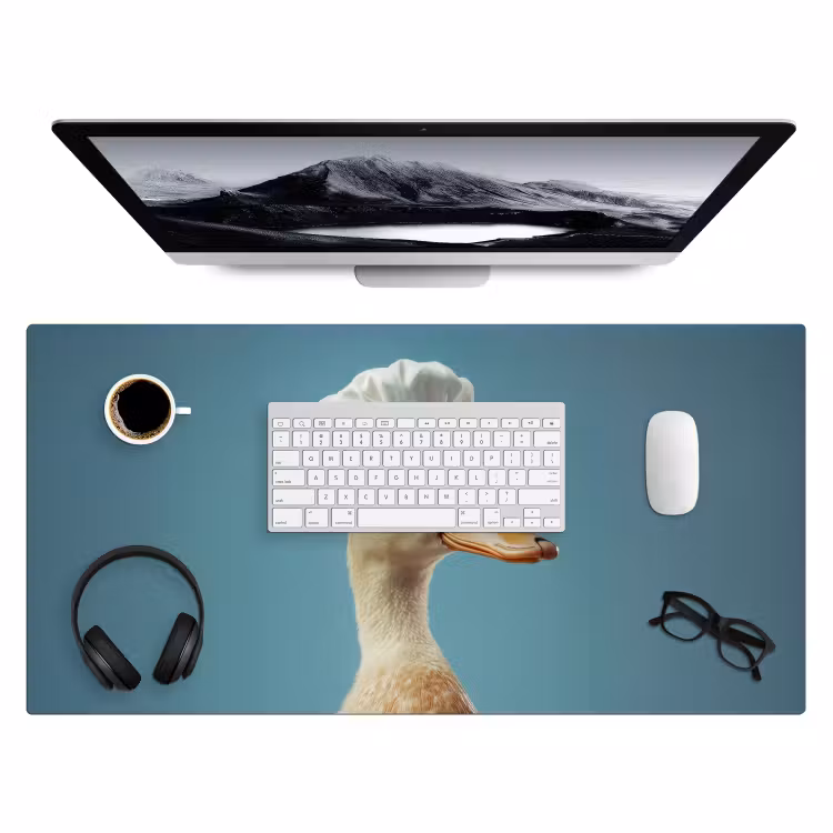 Eend - Koksmuts - Cute - Vogel Muismat XXL klein -3d
