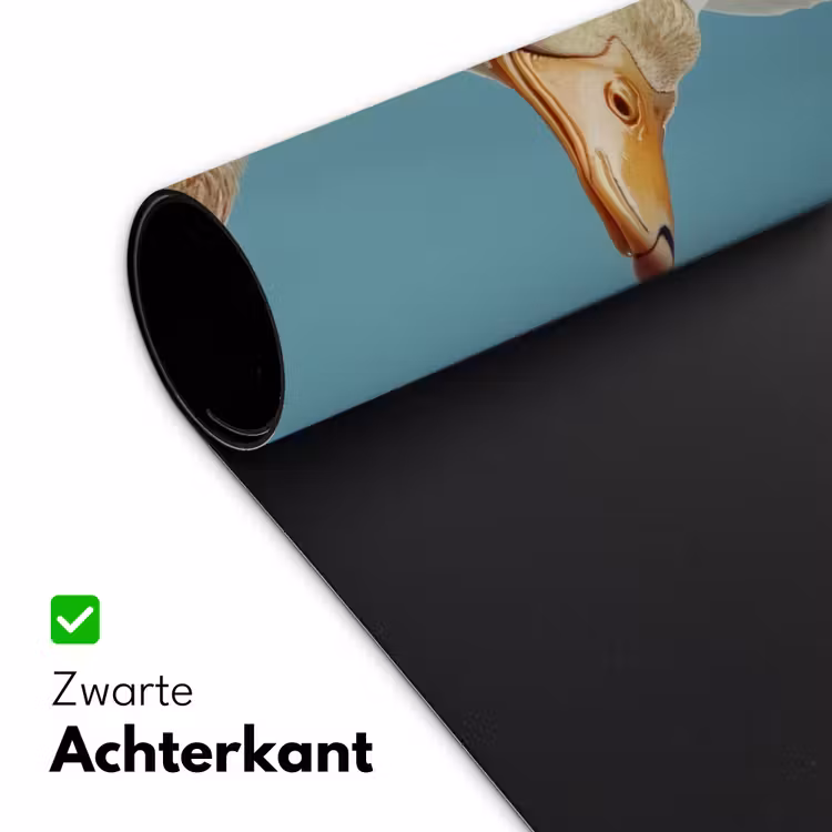 Eend - Koksmuts - Cute - Vogel Muismat XXL klein -sfeer2