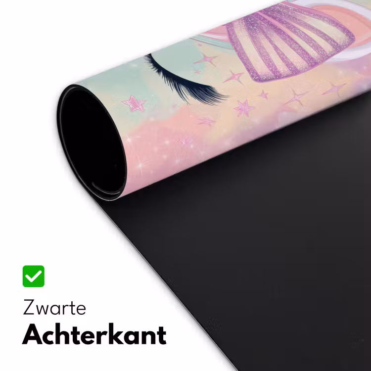 Eenhoorn - Glitters - Regenboog - Pastel Muismat XXL klein -sfeer2