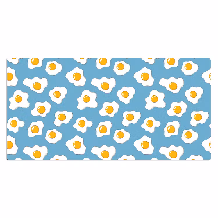 Eieren - Dooiers - Blauw Muismat XXL klein 681 -3d_leeg