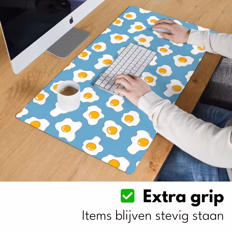 Eieren - Dooiers - Blauw Muismat XXL klein 681 -sfeer3
