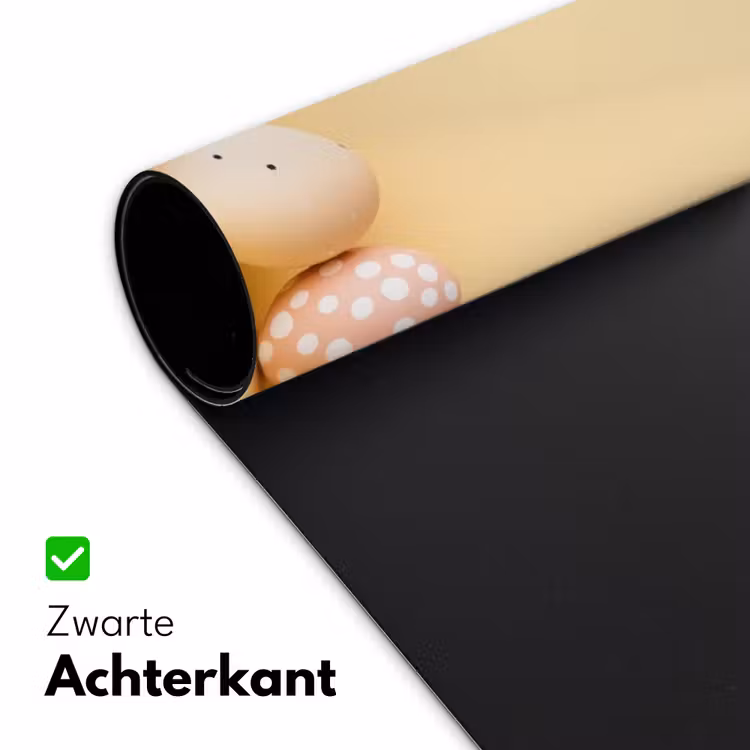 Eieren -  Konijn - Pasteltinten Muismat XXL klein -sfeer2