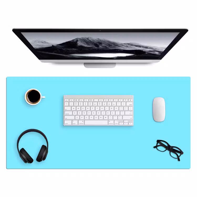 Electric - Cyan - Blauw Muismat XXL klein 681 -3d