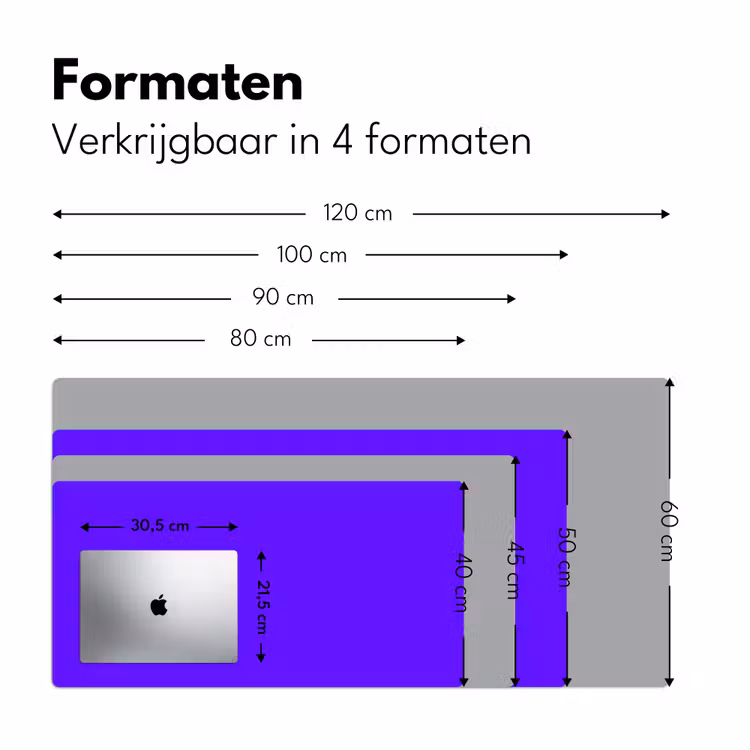 Electric - Indigo - Paars Muismat XXL klein 681 -sfeer5