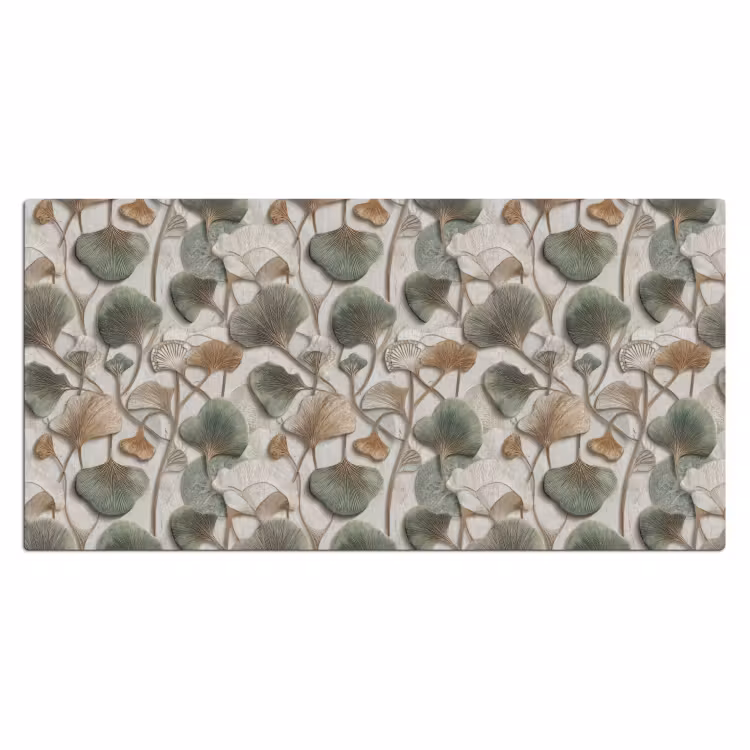 Elegant - Bladeren - Groen Muismat XXL klein 681 -3d_leeg