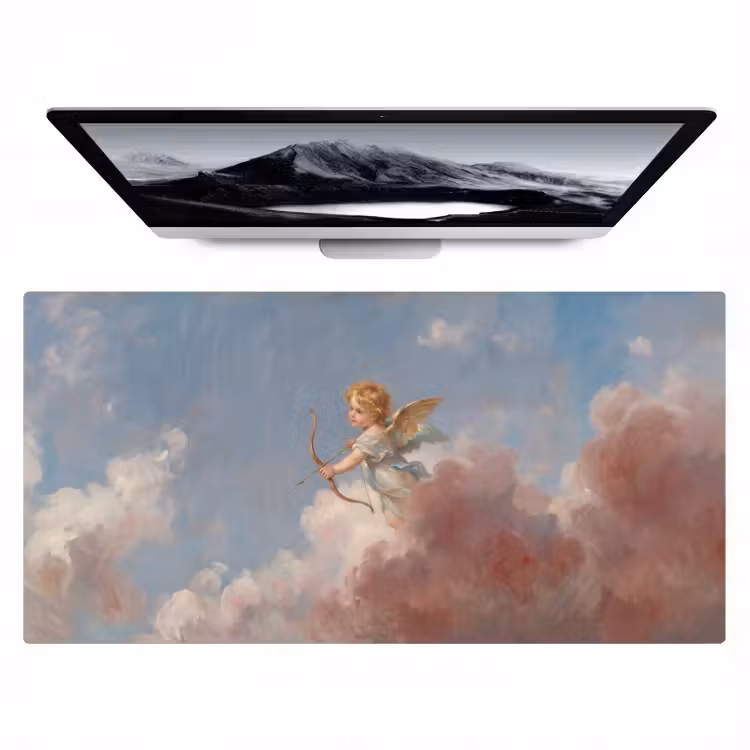 Engel - Pijl en boog - Mythologie - Klassiek Muismat XXL klein -zzz3d