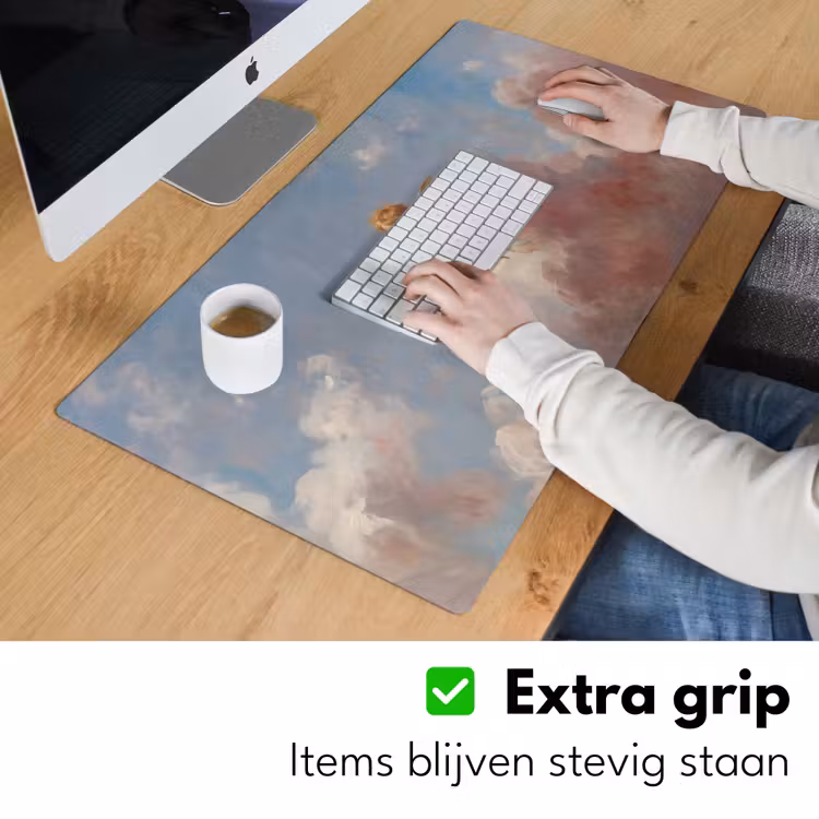 Engel - Pijl en boog - Mythologie - Klassiek Muismat XXL klein -sfeer3