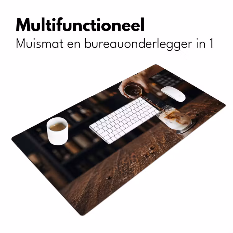 Espresso - Melk - Café Muismat XXL klein -sfeer4