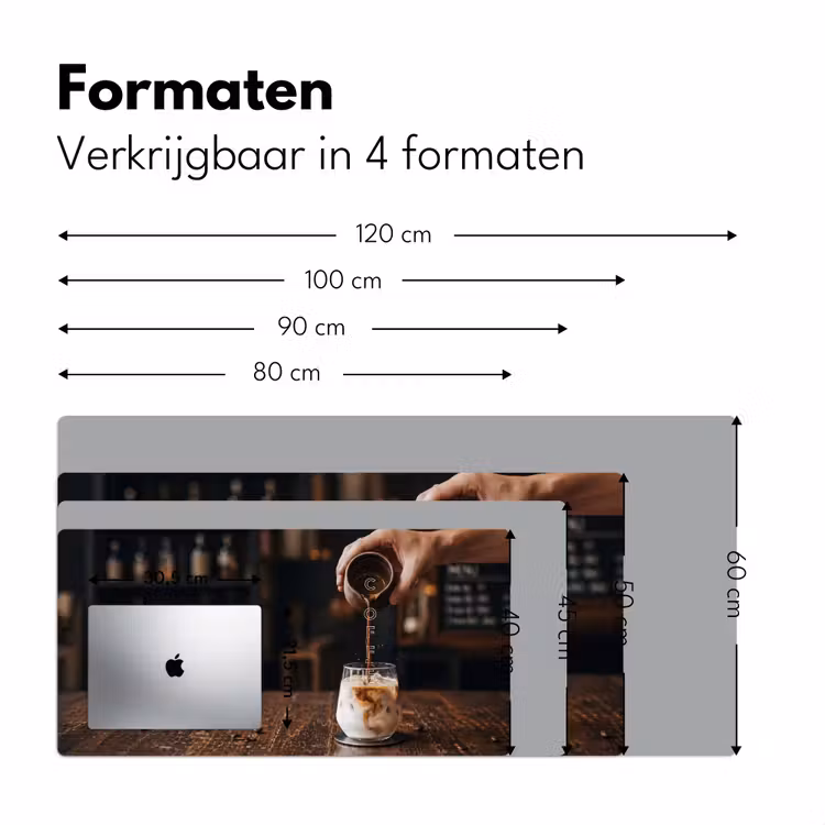 Espresso - Melk - Café Muismat XXL klein -sfeer5