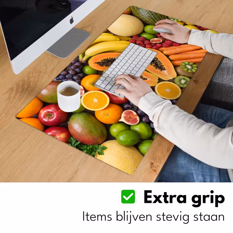 Eten - Fruit - Groenten - Vers - Kleurrijk Muismat XXL klein -sfeer3