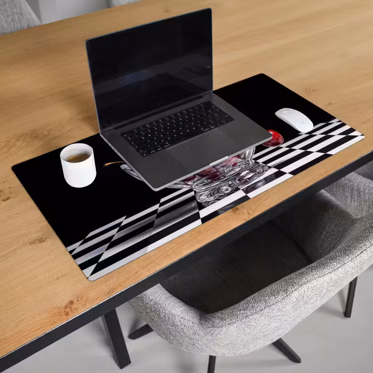 Bureau onderlegger - Eten - Kersen - Rood - Eten - Kersen - Rood Muismat XXL klein