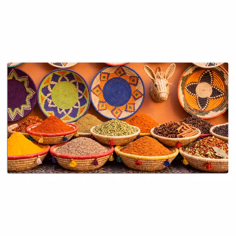 Bureau onderlegger - Eten - Kleurrijk - Cultuur - Eten - Kleurrijk - Cultuur Muismat XXL klein