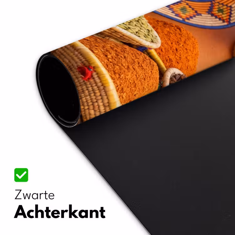 Bureau onderlegger - Eten - Kleurrijk - Cultuur - Eten - Kleurrijk - Cultuur Muismat XXL klein