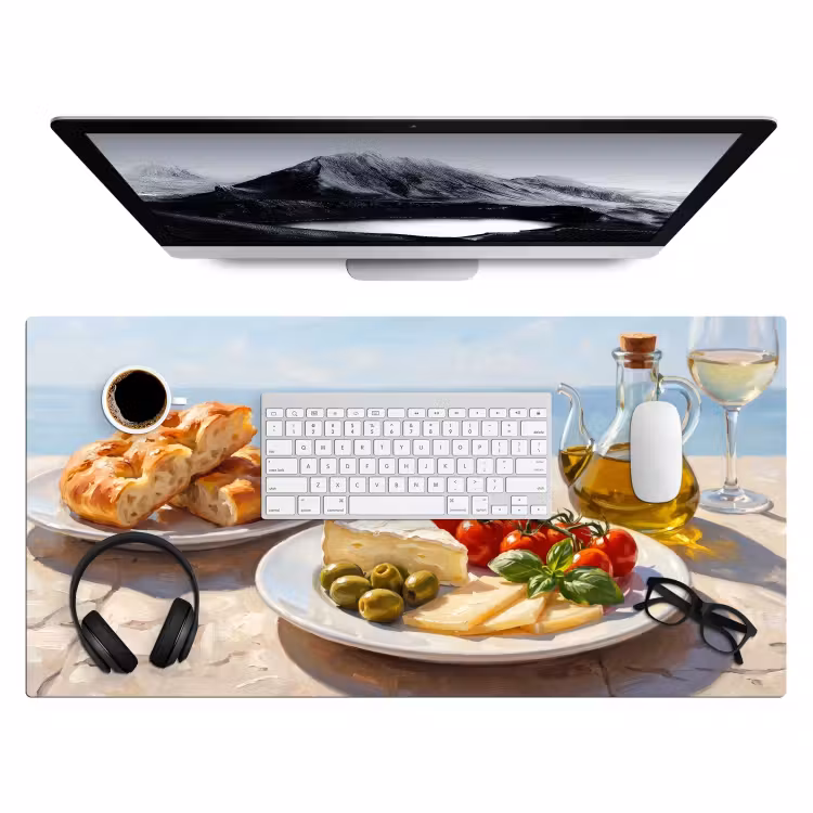 Eten - Middellandse Zee - Natuur - Geschilderd Muismat XXL klein -3d