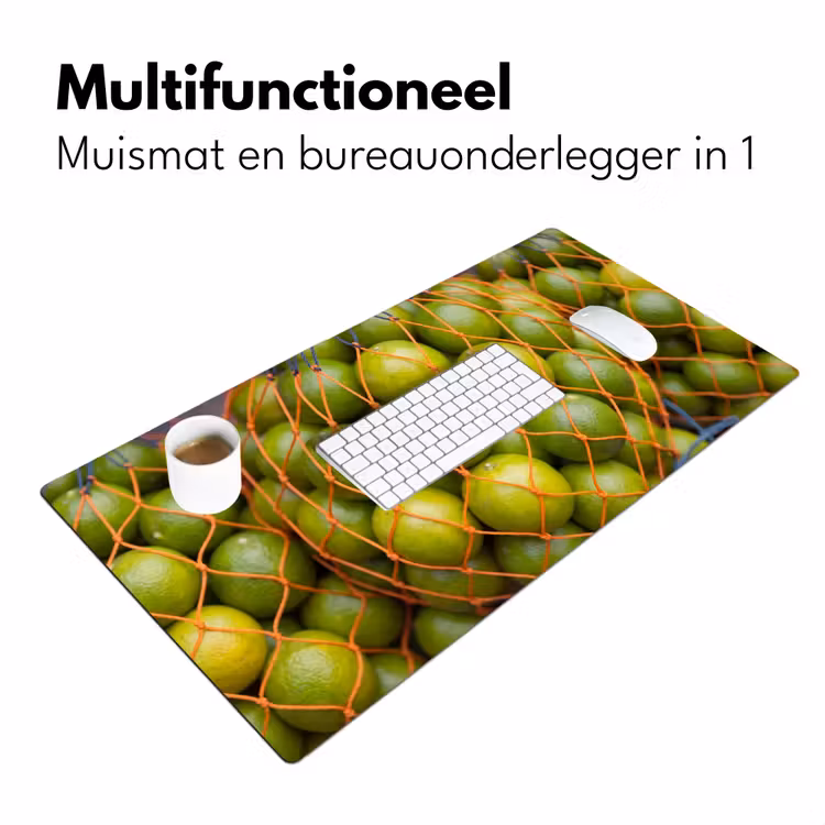 Eten - Net - Groen - Markt Muismat XXL klein -sfeer4
