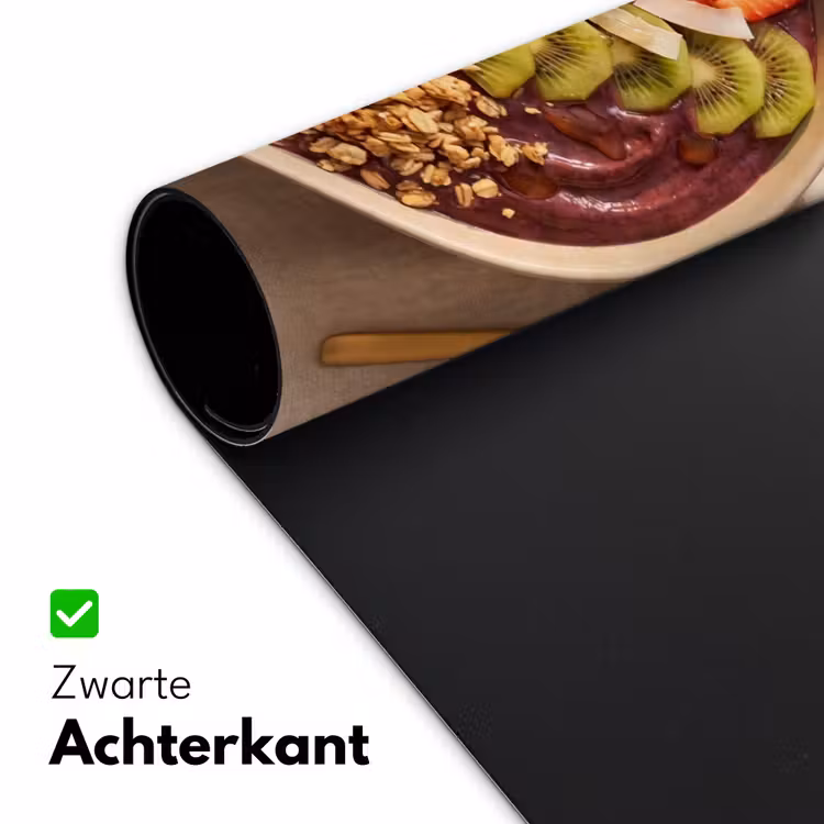 Eten - Ontbijtkom - Fruit - Gezond - Kleurrijk Muismat XXL klein -sfeer2