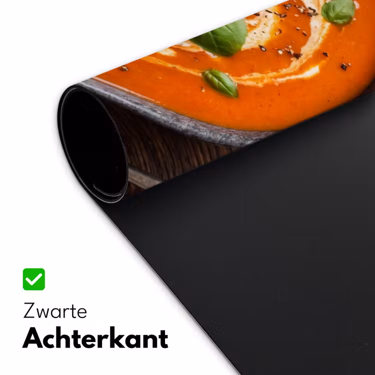 Eten - Soep - Basilicum - Rustiek - Rood Muismat XXL klein -sfeer2