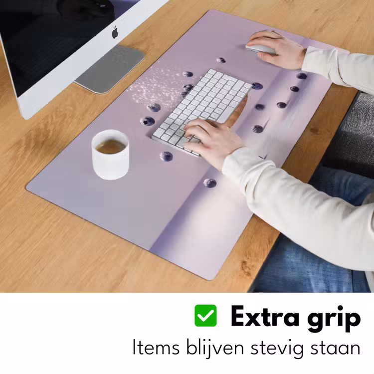 Eten - Taart - Bessen - Blauw Muismat XXL klein -sfeer3
