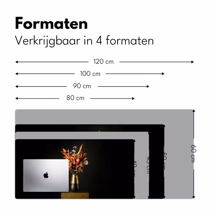 Exotisch - Boeket - Vaas - Goud Muismat XXL klein -sfeer5