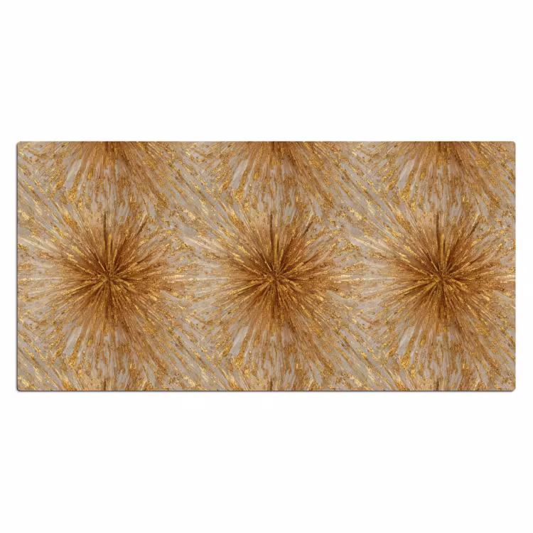 Explosie - Abstract - Goud - Wit Muismat XXL klein 681 -3d_leeg