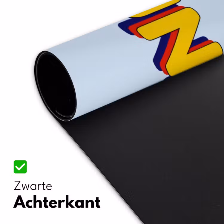 Fijn - Geel - Oranje Muismat XXL klein -sfeer2