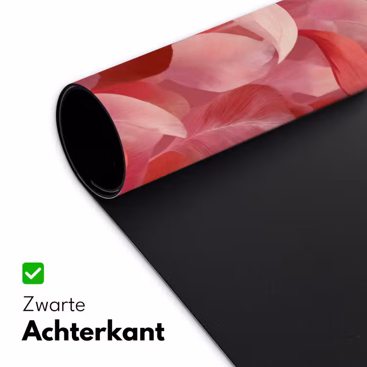 Flamingo - Botanisch - Elegant - Roze - Rood Muismat XXL klein 681 -sfeer2
