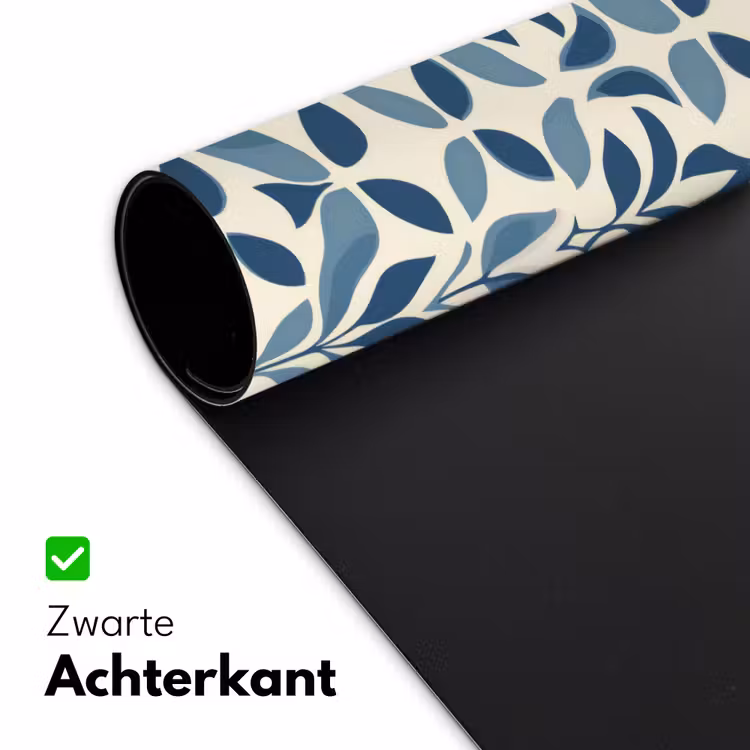 Flora - Modern - Blauw Muismat XXL klein 681 -sfeer2