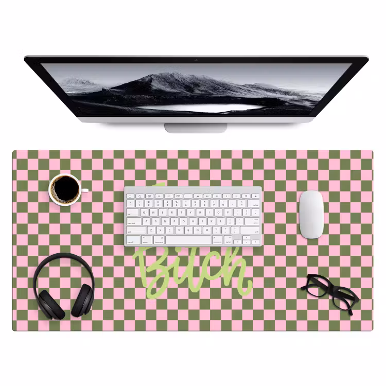 Focus - Vakken - Roze Muismat XXL klein -3d