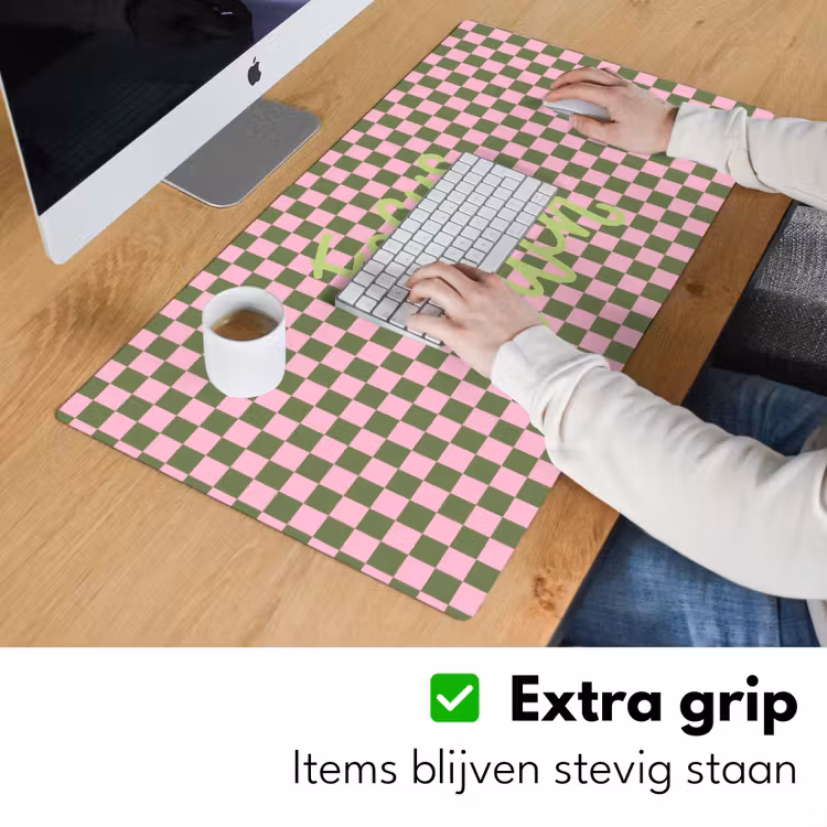 Focus - Vakken - Roze Muismat XXL klein -sfeer3