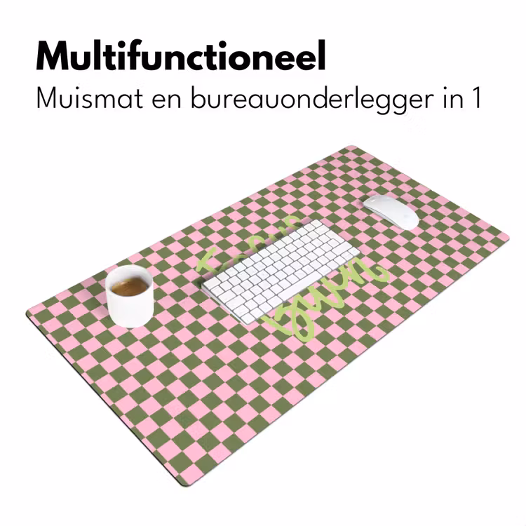 Focus - Vakken - Roze Muismat XXL klein -sfeer4