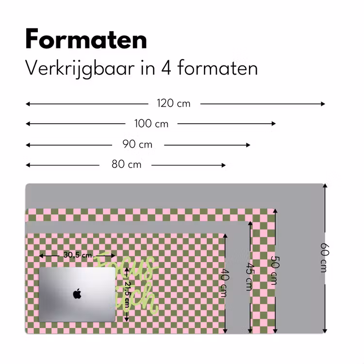 Focus - Vakken - Roze Muismat XXL klein -sfeer5