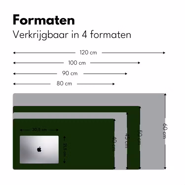 Forest - Green - Groen Muismat XXL klein 681 -sfeer5